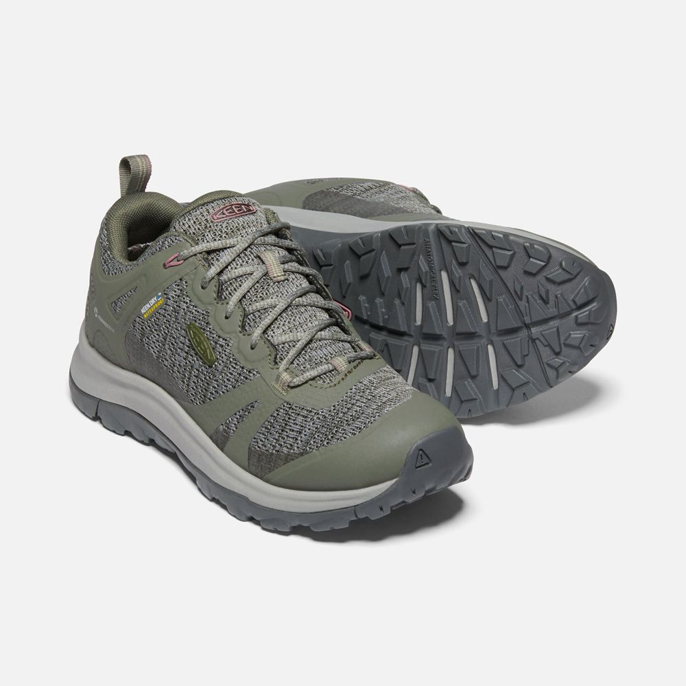 Baskets Keen Femme Vert Olive | Terradora Ii Waterproof Shoes | YJMKW-5198